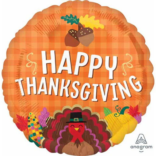 Anagram 17” Happy Thanksgiving Harvest Foil Balloon